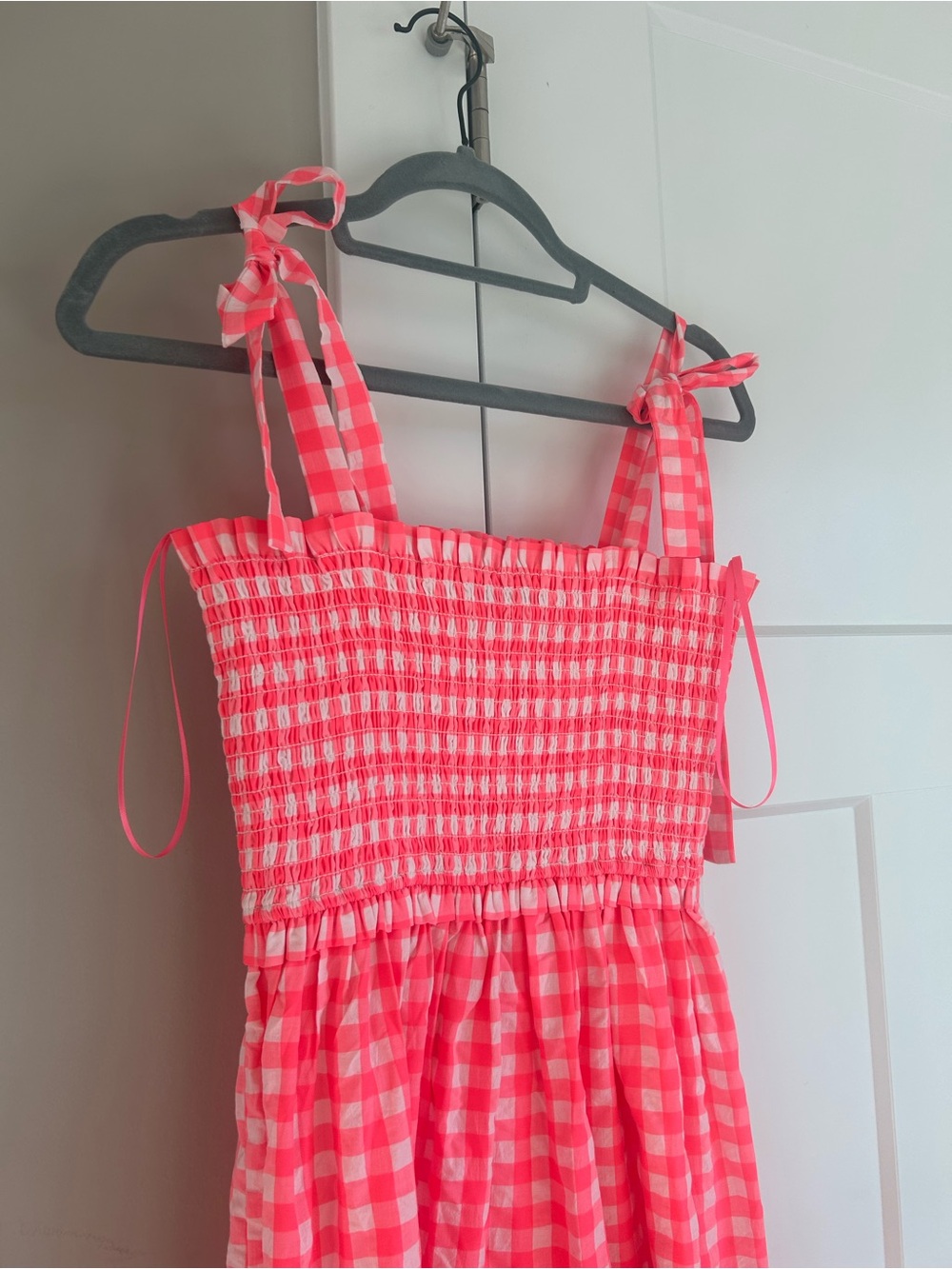 Tuckernuck Pomander Place Nellie dress electric pink gingham - Picture 4 of 8